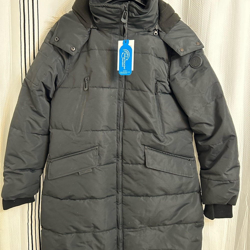 Noize Women's Charcoal Puffer Coat